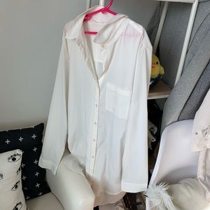 Free people white blouse button up